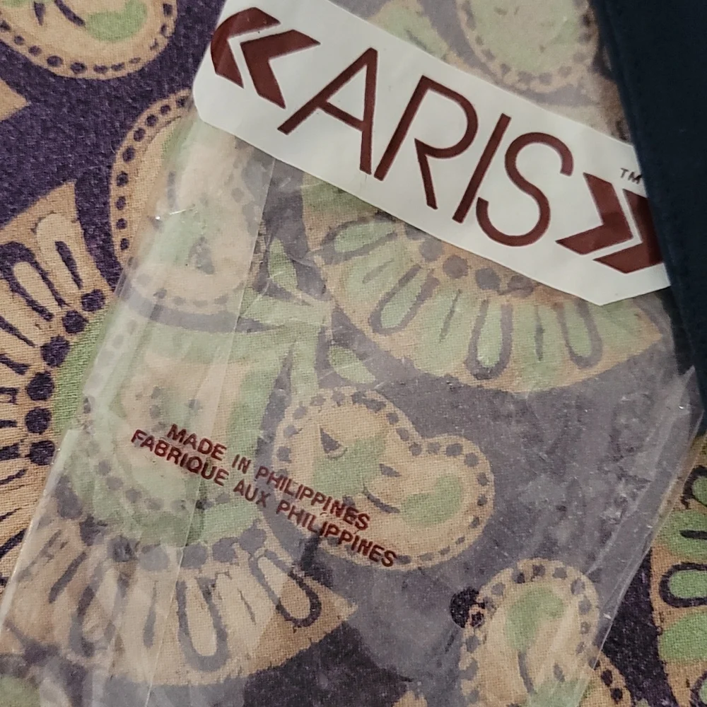 Deadstock Aris Ladies Gloves Navy Fabric